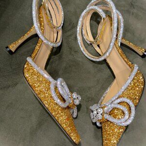 MACH & MACH - Glitter Pumps, Size 39.5